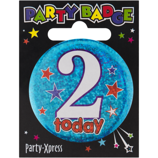 Party Xpress Small 2nd Birthday Badge (Colour May Vary)