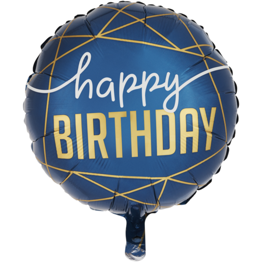 Grabo Gold Happy Birthday Foil Balloon 45.7cm