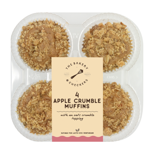 The Bakery Apple Crumble Muffins 4 Pack