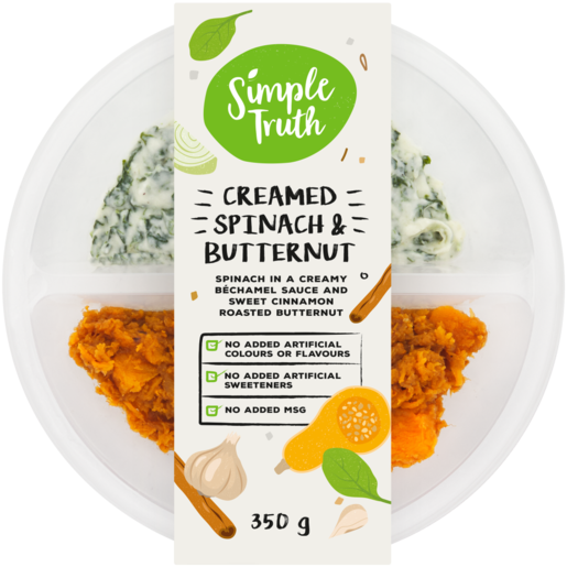 Simple Truth Creamed Spinach And Butternut 350g