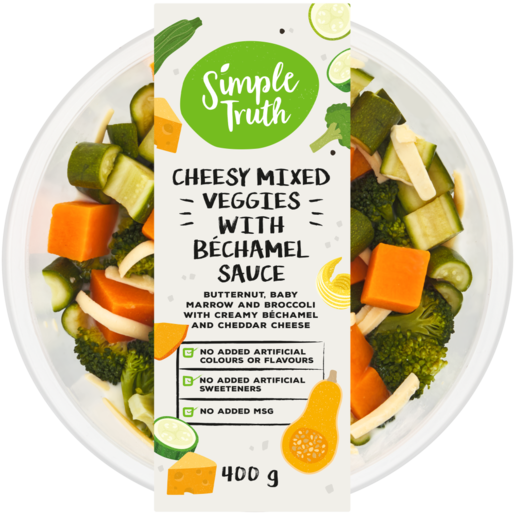 Simple Truth Cheesy Mixed Veggies with Bechamel Sauce 355g