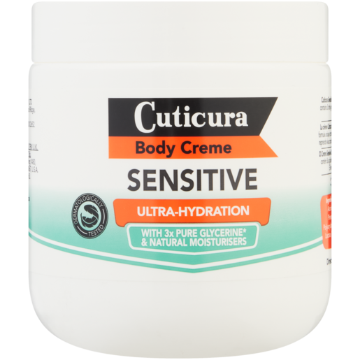 Cuticura Sensitive Ultra-Hydration Body Cream Tub 450ml