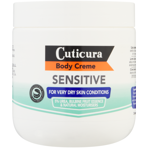 Cuticura Sensitive Very Dry Skin Body Cream Tub 450ml