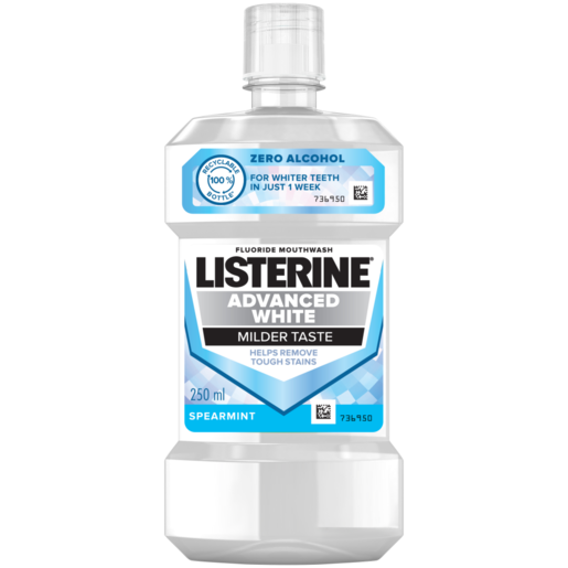 Listerine Spearmint Advanced White Mouthwash 250ml
