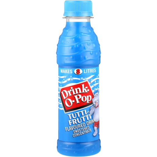 Drink-O-Pop Tutti-Frutti Flavoured Drink Sweetened Concentrate Bottle 200ml