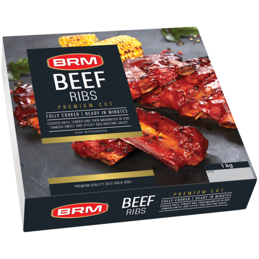 BRM Frozen Premium Cut Beef Ribs 1kg
