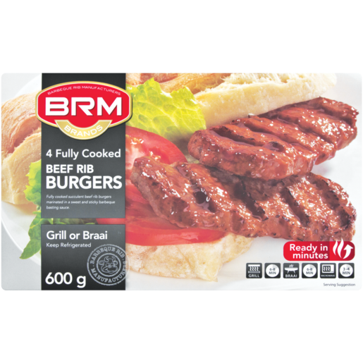 BRM Beef Rib Burgers 600g