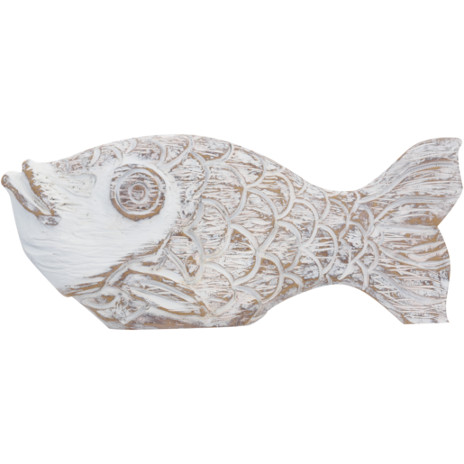 White Polystyrene Fish Ornament