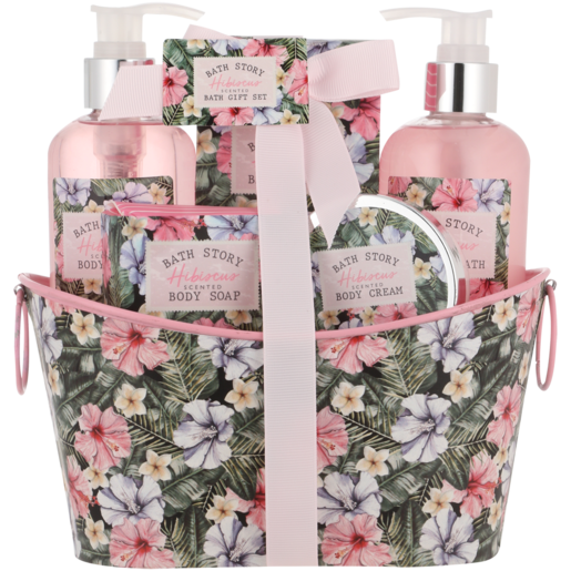 Bath Story Hibiscus Scented Bath Gift Set 6 Piece