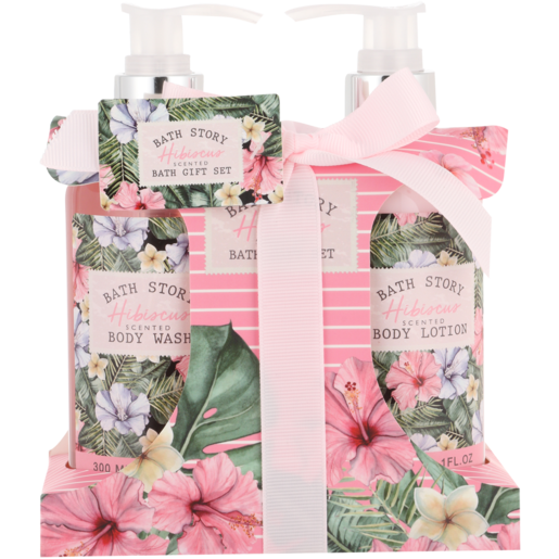 Bath Story Hibiscus Scented Bath Gift Set 2 Piece