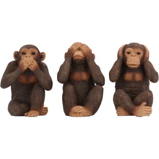 Three Wise Monkey Figurine Set 3 Piece