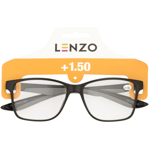 Lenzo +1.5 Bold Frame Reading Glasses