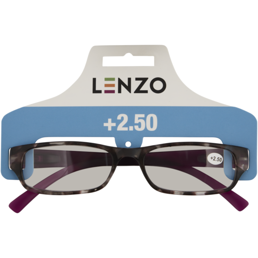 Lenzo +2.5 Leopard Print Reading Glasses