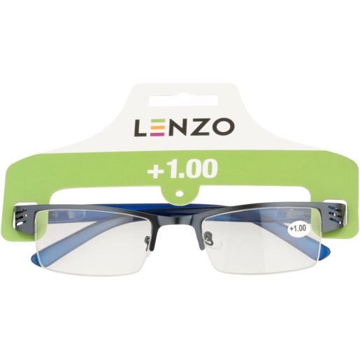 Lenzo +1.0 Metal Top Reading Glasses