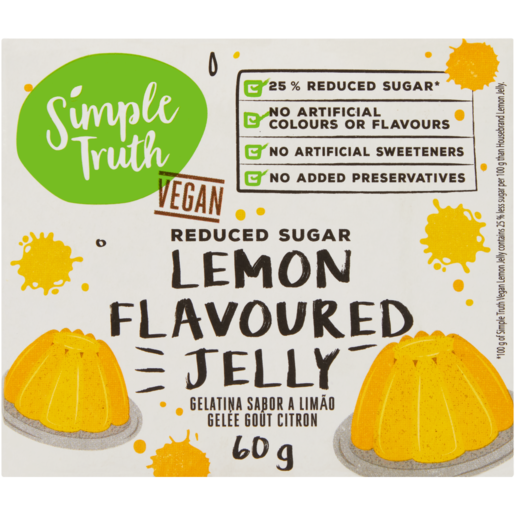 Simple Truth Reduced Sugar Lemon Flavoured Jelly 60g