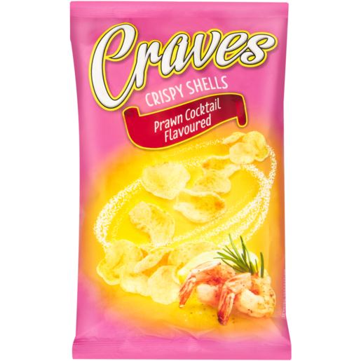 Craves Prawn Cocktail Flavoured Crispy Shells 90g 
