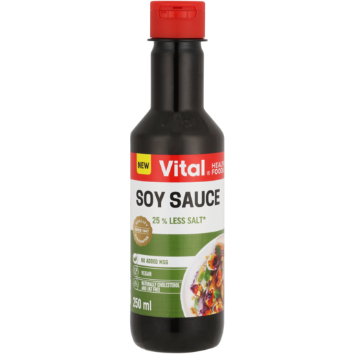 Vital Reduced Salt Soy Sauce Bottle 250ml