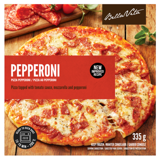 Bella Vita Frozen Pepperoni Pizza 335g