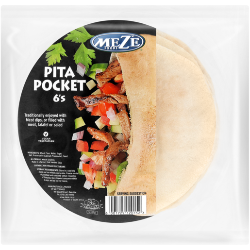 Mezé Foods Pita Pocket 6 Pack