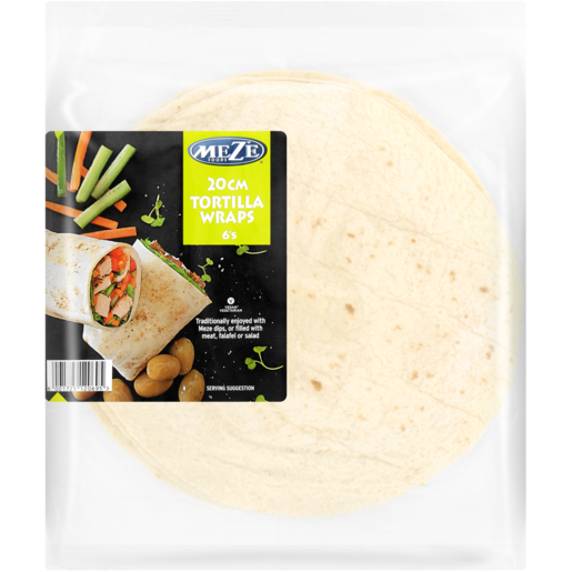 Mezé Foods Tortilla Wraps 6 Pack