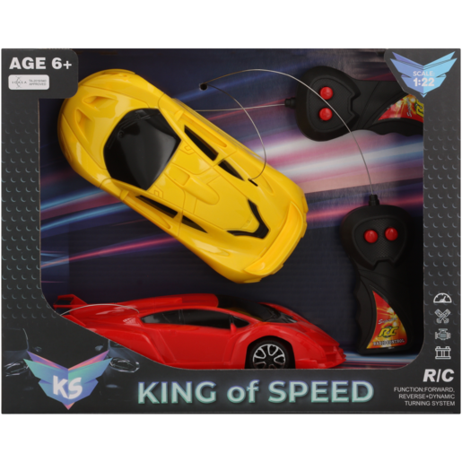 King Of Speed Twin Pack R/C Car (Type May Vary)