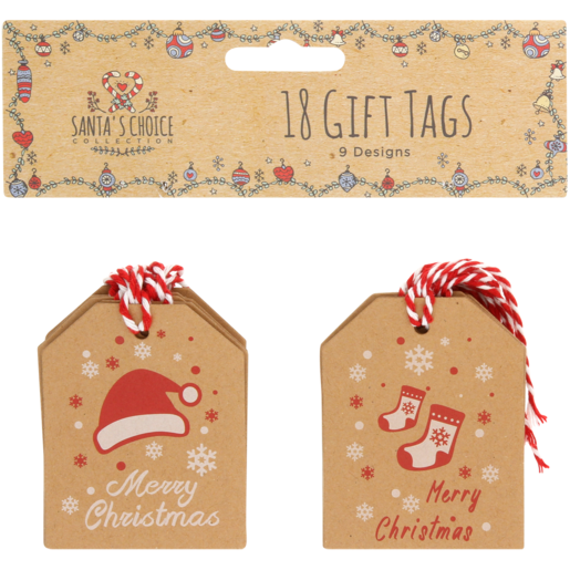 Christmas Gift Tags 18 Pack