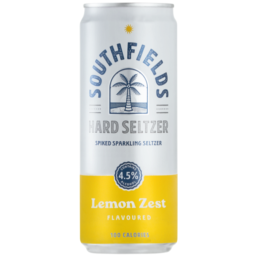 Southfields Lemon Flavoured Hard Seltzer Can 330ml