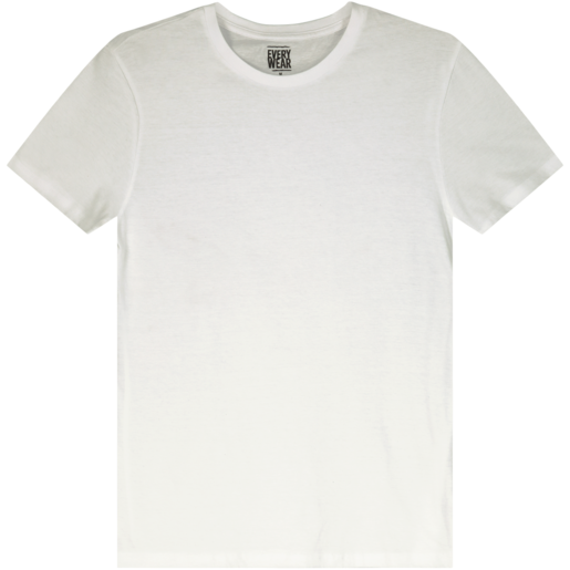 Every Wear Mens White Crewneck T-Shirt S-XXL