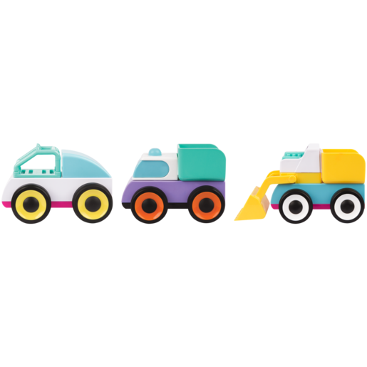Playgro Build & Drive Vehicles Set 3 Piece (Type May Vary)