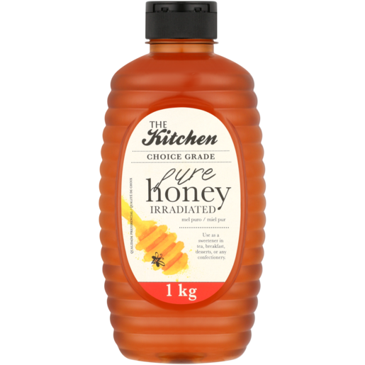 The Kitchen Choice Grade Pure Irradiated Honey Bottle 1kg