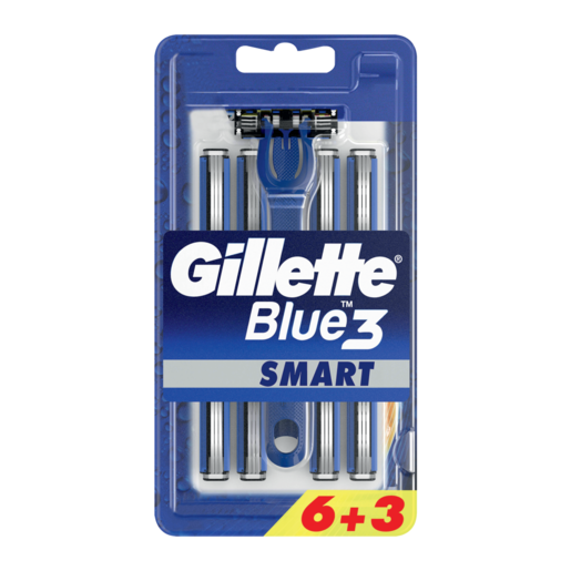 Gillette Smart Blue3 Razor With 9 Blades Pack