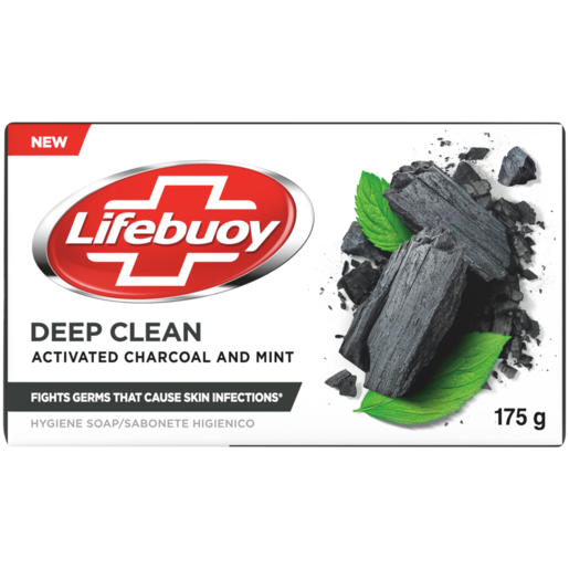Lifebuoy Activated Charcoal and Mint Bar Soap 175g