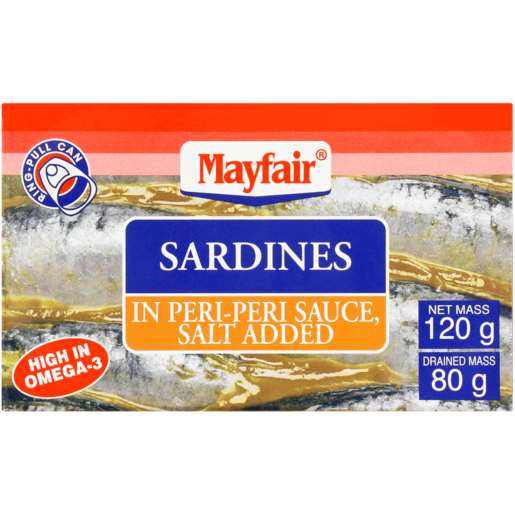 Mayfair Sardines In Peri Peri Sauce 120g