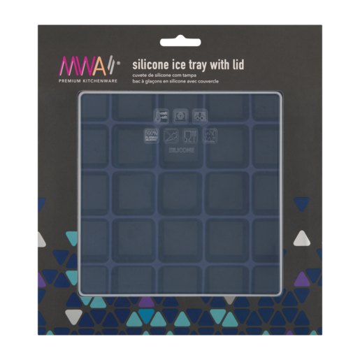 MWA Silicone Ice Tray With Lid (Colour May Vary)