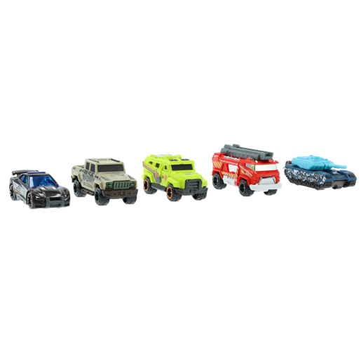 Metal Machines City Force Cars 5 Pack