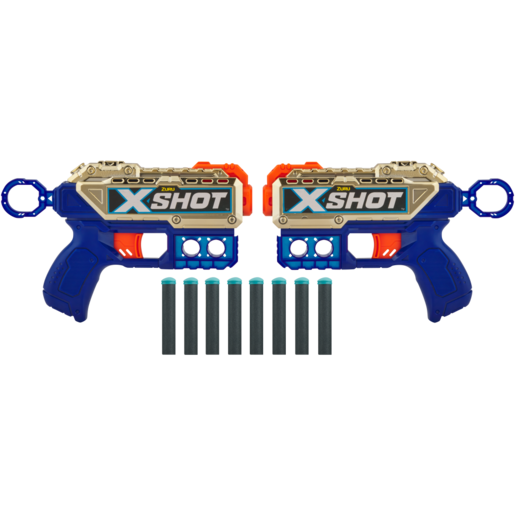 X-Shot 2x Kickback Blaster Gun Set 2 Pack
