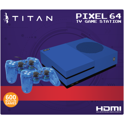 Titan Pixel 64 600-In-1 TV Game Station