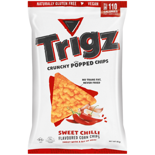 Trigz Sweet Chilli Crunchy Popped Chips 85g