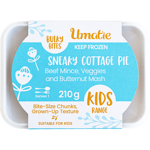 Umatie Frozen Bulky Bites Sneaky Plus Cottage Pie 210g