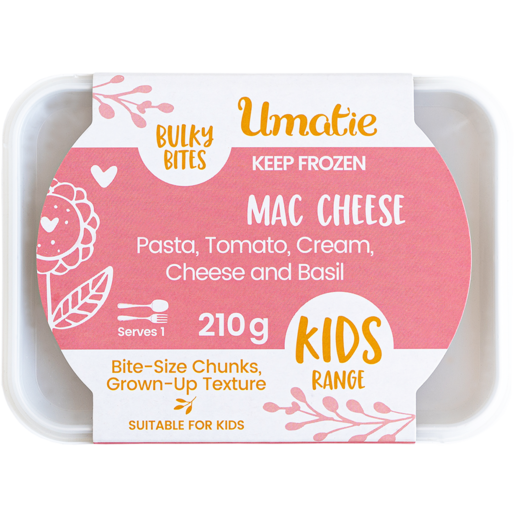 Umatie Frozen Bulky Bites Plus Mac Cheese 210g
