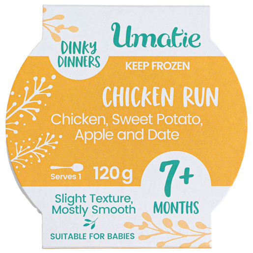 Umatie Frozen Dinky Dinners Chicken Run Baby Food 7+ Months 120g