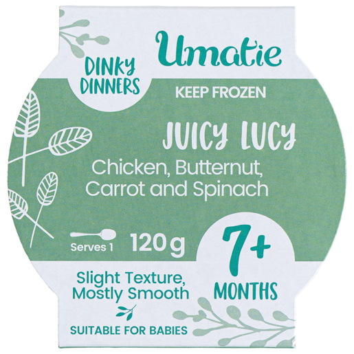 Umatie Dinky Dinners Juicy Lucy Frozen Baby Food 7+ Months 120g