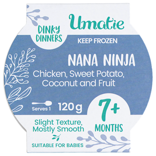 Umatie Dinky Dinners Nana Ninja Frozen Baby Food 7+ Months 120g
