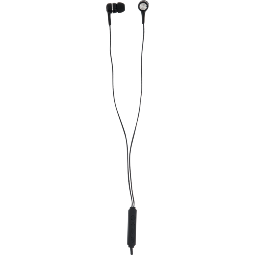 Xceed Pulse Black Wired Microphone Stereo Earphones