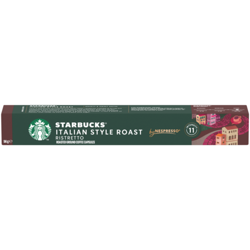 Starbucks by Nespresso Italian Style Roast Coffee Capsules 10 Pack