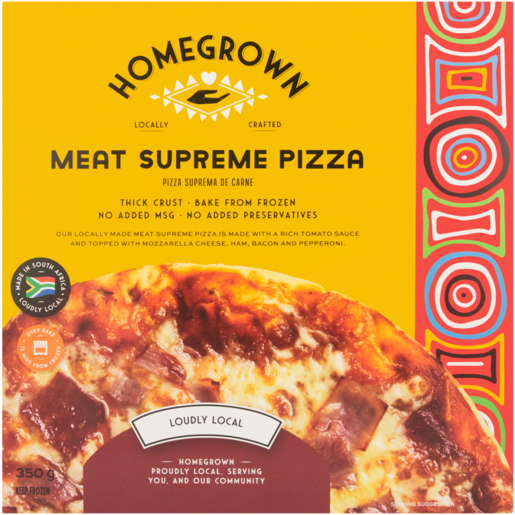 Homegrown Frozen Meat Supreme Pizza 350g 