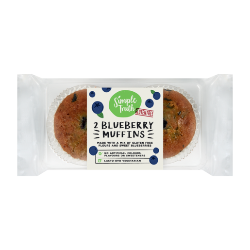 Simple Truth Gluten-Free Blueberry Flavoured Muffins 2 Pack