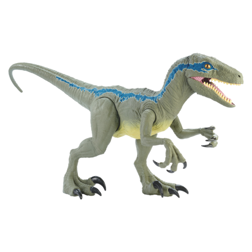 Mattel Jurassic World Dino Rivals Blue Super Colossal Velociraptor