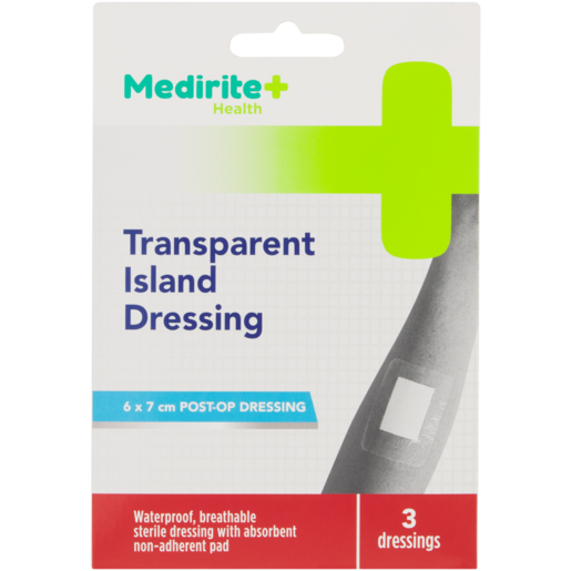 Medirite Transparent Island Dressings 3 Pack