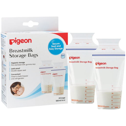 Pigeon Breast Milk Storage Bags 25 Pack